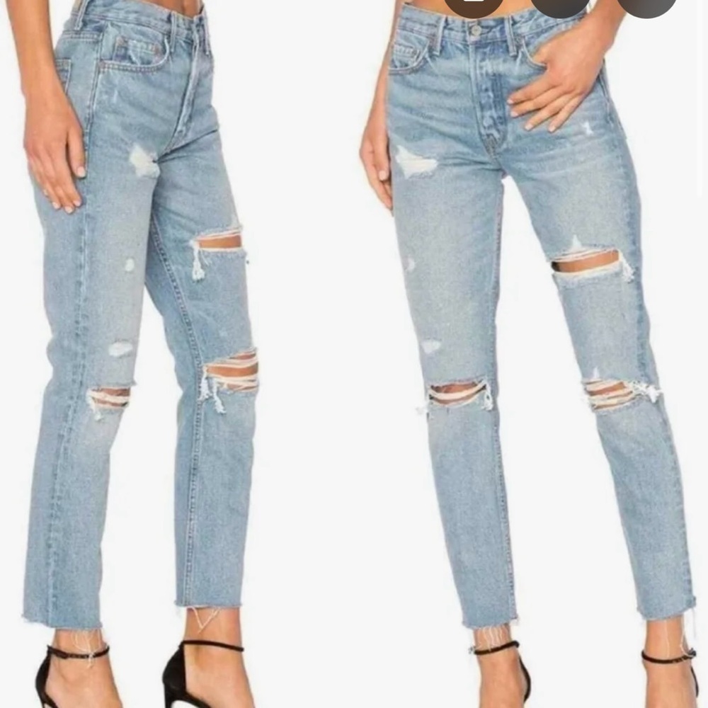GRLFRND Karolina Straight Leg Jeans